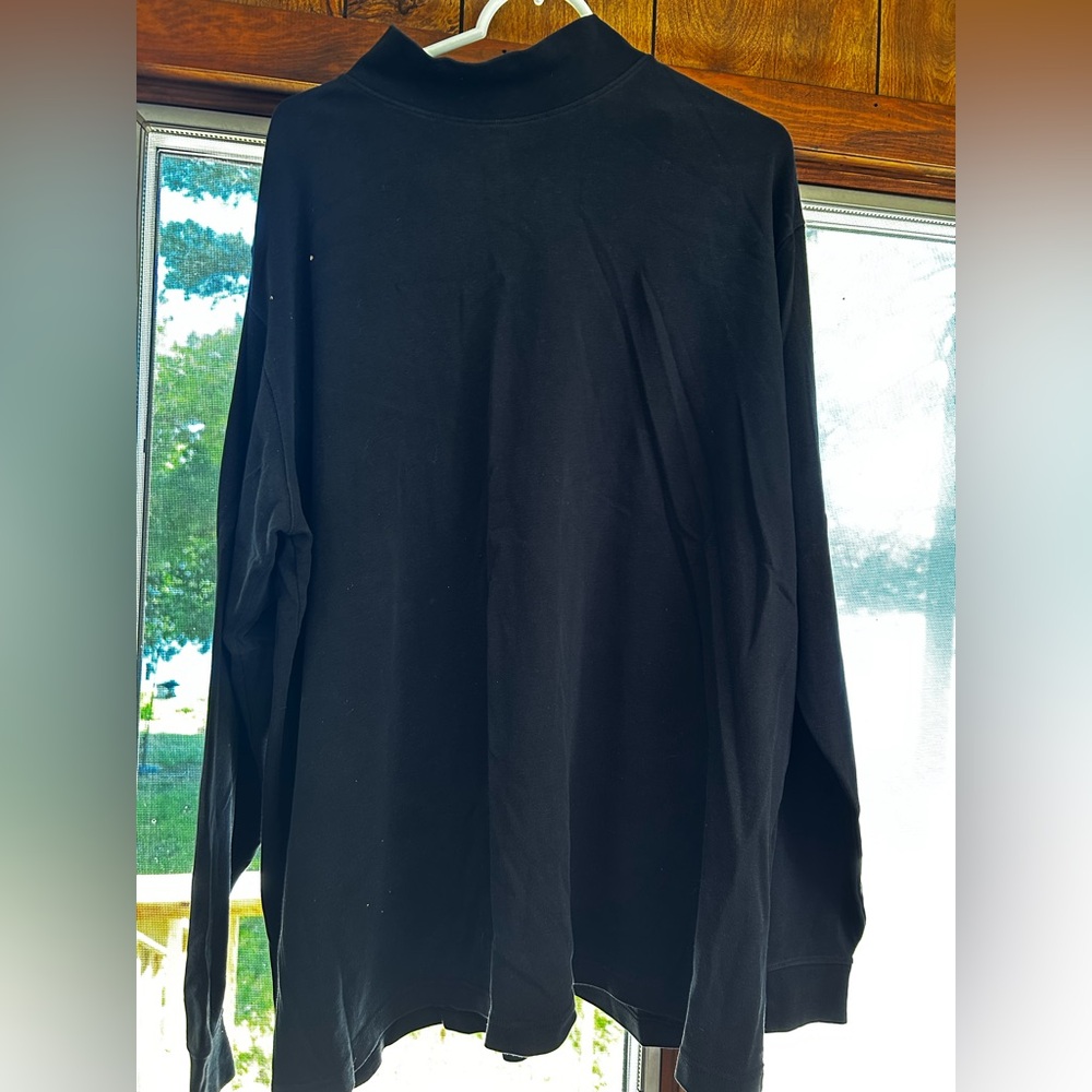 Men’s 2XL Lands' End Black Long Sleeve Tee-Excellent Pre-Owned Condition